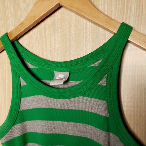 Nike Womens Ribbed Knit Striped Tank Top Medium - Picture 3 of 7